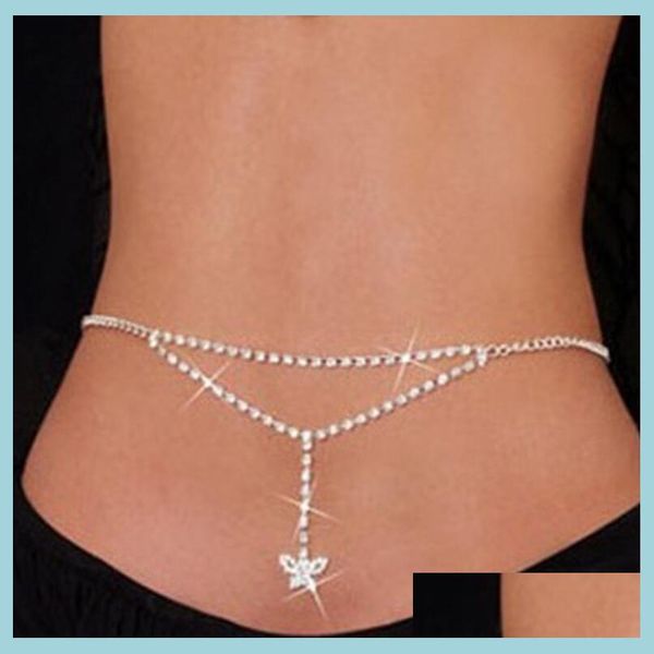 belly chains rhinestone butterfly belly chains sier body jewelry for women beach bikini cystal waist lower back chain drop deliv dhmsv, Silver
belly chains rhinestone butterfly belly chains sier body jewelry for women beach bikini cystal waist lower back chain drop deliv dhmsv, Silver