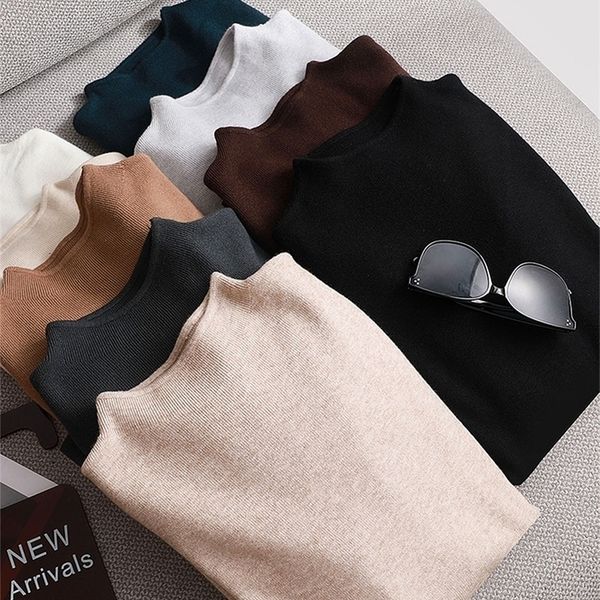 women's sweaters bacis mock neck pullover autumn winter solid color outer wear all-match bottom 221109, White;black
women's sweaters bacis mock neck pullover autumn winter solid color outer wear all-match bottom 221109, White;black
