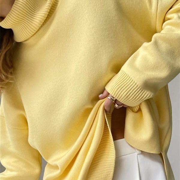 women's sweaters women casual loose knitted sweater pullovers solid cashmere lapel splited turtleneck autumn winter elegant female 221, White;black
women's sweaters women casual loose knitted sweater pullovers solid cashmere lapel splited turtleneck autumn winter elegant female 221, White;black