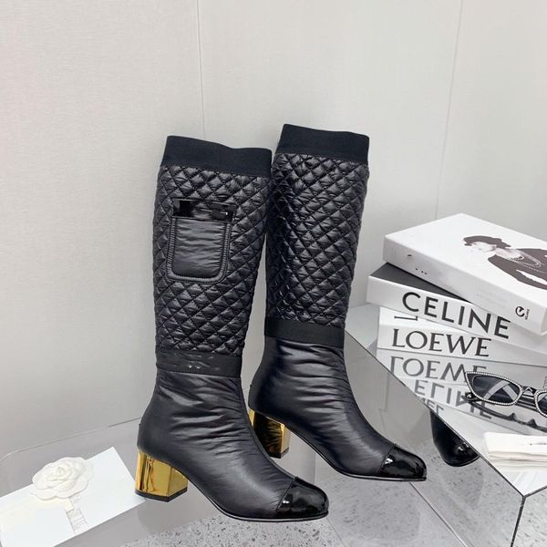 2022 new fashion knee boots shoe shoes winter boot women soft down designer mid heel waterproof nylon upper 2022 comfore big size 35-41 qual, Black
2022 new fashion knee boots shoe shoes winter boot women soft down designer mid heel waterproof nylon upper 2022 comfore big size 35-41 qual, Black