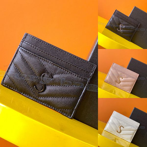 5a quality fashion card holders caviar ysls woman mini wallet designer pure color genuine leather pebble texture luxury black wallet with bo, Brown;gray
5a quality fashion card holders caviar ysls woman mini wallet designer pure color genuine leather pebble texture luxury black wallet with bo, Brown;gray