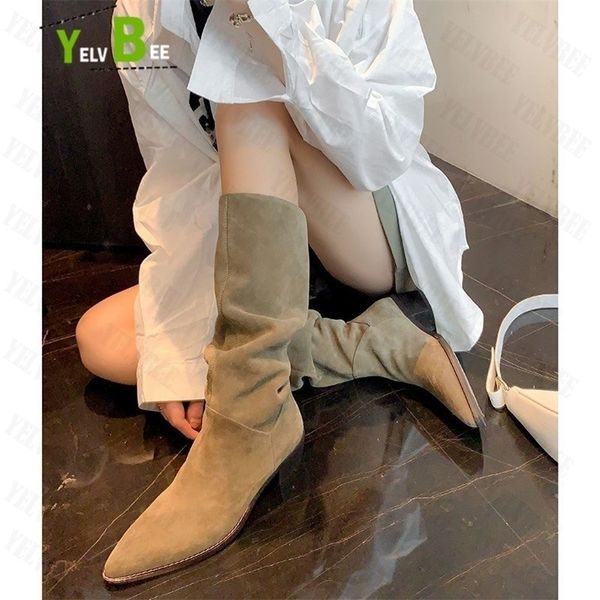 boots chelsea women suede pointed gladiator motorcycle mid heels chunky shoes winter knee high pumps long botas 221109, Black
boots chelsea women suede pointed gladiator motorcycle mid heels chunky shoes winter knee high pumps long botas 221109, Black