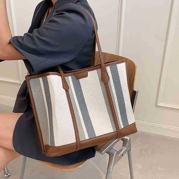 bags bag women's 2023 new canvas stripe tote large capacity sling single shoulder underarm bag purses
bags bag women's 2023 new canvas stripe tote large capacity sling single shoulder underarm bag purses