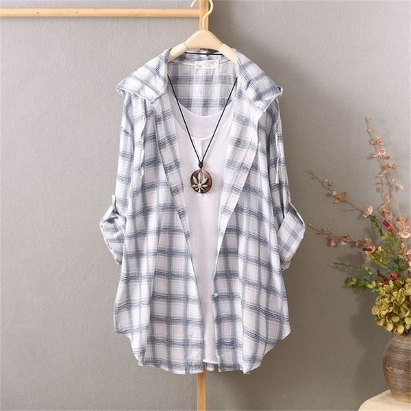 women's jackets summer casual thin coat plaid hoodie long-sleeved women sun protection outerwear 221109, Black;brown
women's jackets summer casual thin coat plaid hoodie long-sleeved women sun protection outerwear 221109, Black;brown