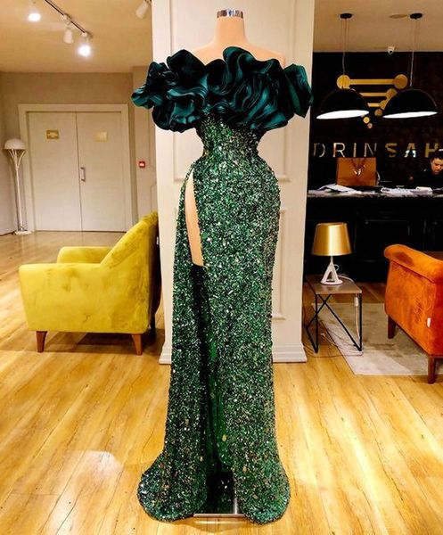 emerald green mermaid evening formal dresses ruffles strapless gillter sparkly sequins beaded slit prom gowns, Black;red
emerald green mermaid evening formal dresses ruffles strapless gillter sparkly sequins beaded slit prom gowns, Black;red