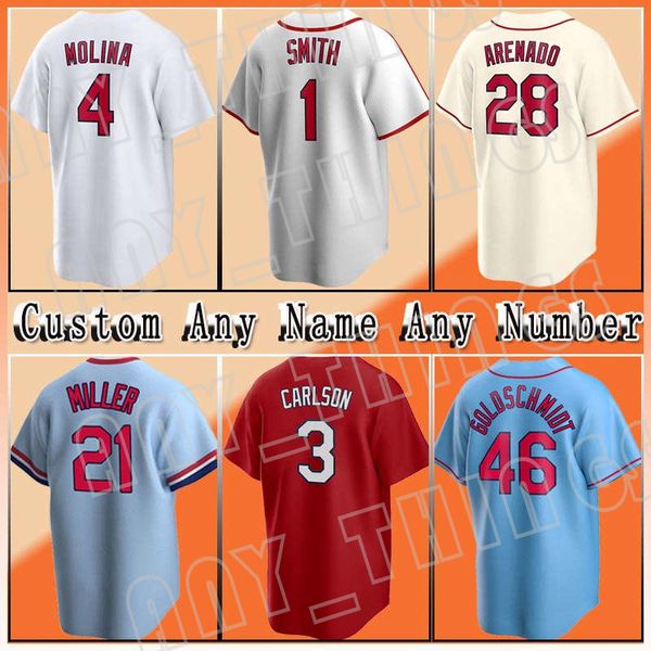 4 yadier molina custom 28 nolan arenado baseball 46 paul goldschmidt jerseys 11 paul dejong 1 ozzie smith 3 dylan carlson adam wainwright al, Blue;black
4 yadier molina custom 28 nolan arenado baseball 46 paul goldschmidt jerseys 11 paul dejong 1 ozzie smith 3 dylan carlson adam wainwright al, Blue;black