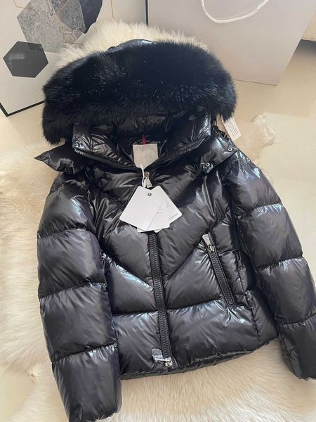 winter women's jacket big v grid 100% natural fox fur hooded slim fit white goose down leisure fashion coat give away belt, Black
winter women's jacket big v grid 100% natural fox fur hooded slim fit white goose down leisure fashion coat give away belt, Black