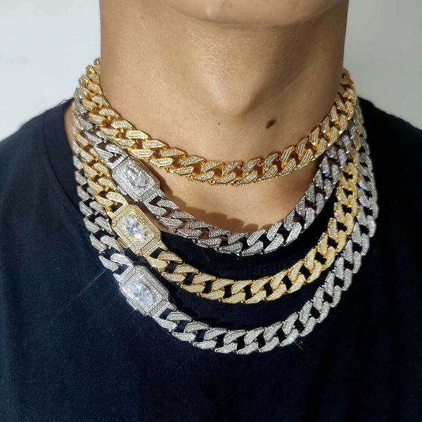 12mm 16/18/20/22/24inch 18k gold plated ice out cz lock cuban chain necklace rapper street jewelry for men, Silver
12mm 16/18/20/22/24inch 18k gold plated ice out cz lock cuban chain necklace rapper street jewelry for men, Silver