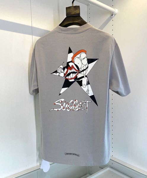 men's star letter graffiti sanskrit and women's short sleeve t-shirt, White;black
men's star letter graffiti sanskrit and women's short sleeve t-shirt, White;black