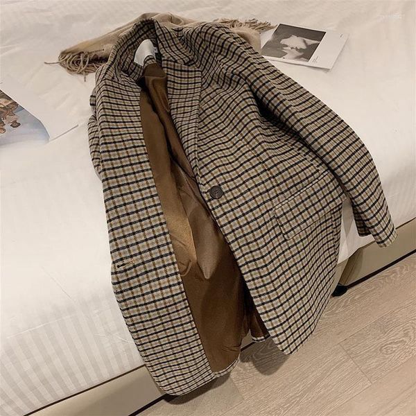 women's suits autumn women plaid blazer suit jacket coats casual outwear fashion streetwear female wool, White;black
women's suits autumn women plaid blazer suit jacket coats casual outwear fashion streetwear female wool, White;black