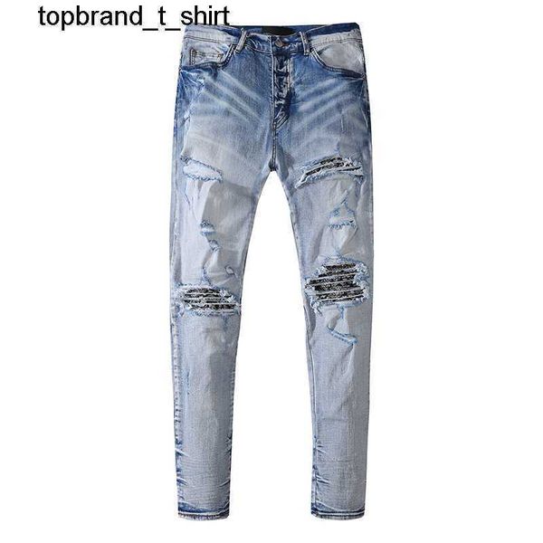 men's jeans designer amirs men's pants summer new fashion brand hole elastic slim casual men's streetwear jeans, Blue
men's jeans designer amirs men's pants summer new fashion brand hole elastic slim casual men's streetwear jeans, Blue