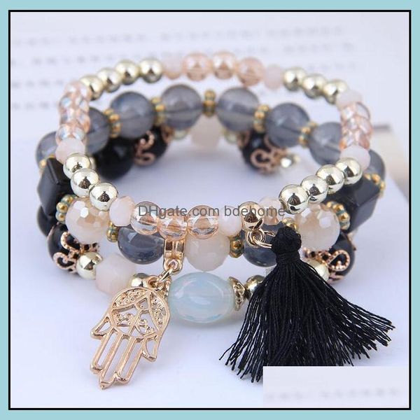 charm bracelets 3pcs/set bohemian beaded bracelets mtilayer palm tassel pendant temperament bracelet for women girls fashion jewelry dhb9b, Golden;silver
charm bracelets 3pcs/set bohemian beaded bracelets mtilayer palm tassel pendant temperament bracelet for women girls fashion jewelry dhb9b, Golden;silver