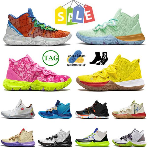 2023 fashion designer kyries 5 basketball shoes embroidered splatters sponge bob pineapple house cny sandy cheeks orions belt womens mens sn
2023 fashion designer kyries 5 basketball shoes embroidered splatters sponge bob pineapple house cny sandy cheeks orions belt womens mens sn