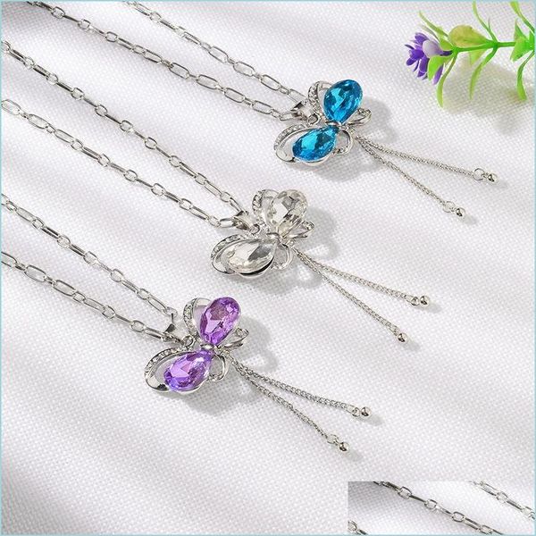 pendant necklaces butterfly necklace classic crystals bijoux new fashion jewelry gift long tassel necklaces drop delivery pendants dh4gw, Silver
pendant necklaces butterfly necklace classic crystals bijoux new fashion jewelry gift long tassel necklaces drop delivery pendants dh4gw, Silver