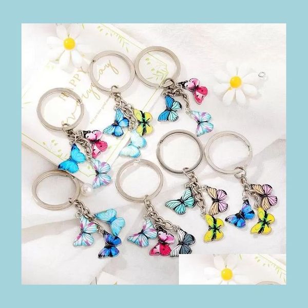keychains lanyards butterfly keychain key chain ring holder charm insects car keys women girls bag pendent accessories jewelry dro dh1lm, Silver
keychains lanyards butterfly keychain key chain ring holder charm insects car keys women girls bag pendent accessories jewelry dro dh1lm, Silver
