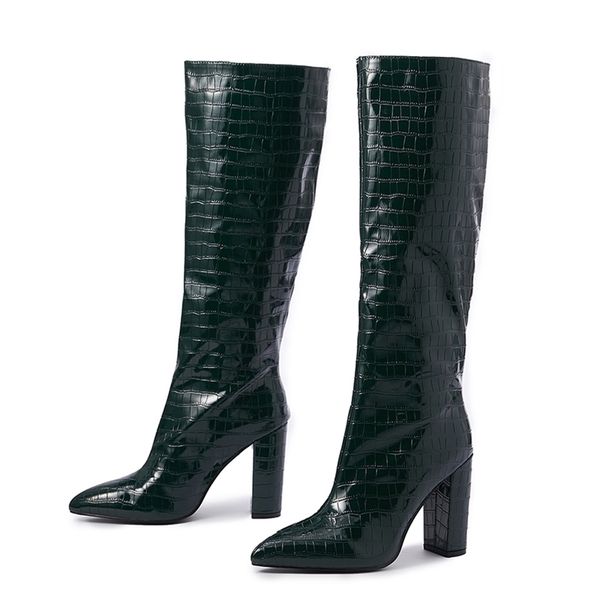 boots fashion women shoes pu solid color pointed toe thick heel cracked knee-length party catwalk tall 221109, Black
boots fashion women shoes pu solid color pointed toe thick heel cracked knee-length party catwalk tall 221109, Black