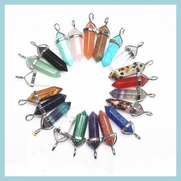 charms bk charms 6 side pendum amethys jade malachite tiger eye natural stone pendant necklace quartz crystal healing drop delivery dhzsh, Bronze;silver
charms bk charms 6 side pendum amethys jade malachite tiger eye natural stone pendant necklace quartz crystal healing drop delivery dhzsh, Bronze;silver