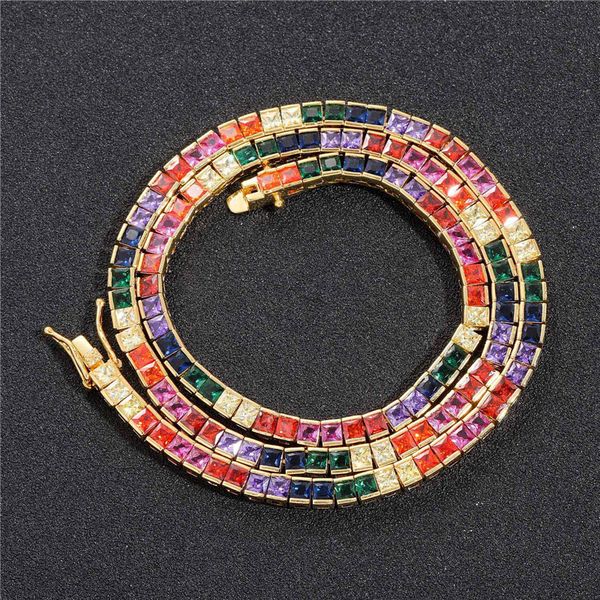 4mm 16-24inch white yellow gold plated bling colorful square cz tennis chain necklace 7/8inch bracelet jewelry for men, Silver
4mm 16-24inch white yellow gold plated bling colorful square cz tennis chain necklace 7/8inch bracelet jewelry for men, Silver