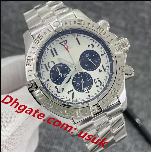 3a quality mens watch silver dial japan super vk quartz chronograph 45mm avenger hurricane sea1884 stainless steel strap case hardlex glass, Slivery;brown
3a quality mens watch silver dial japan super vk quartz chronograph 45mm avenger hurricane sea1884 stainless steel strap case hardlex glass, Slivery;brown