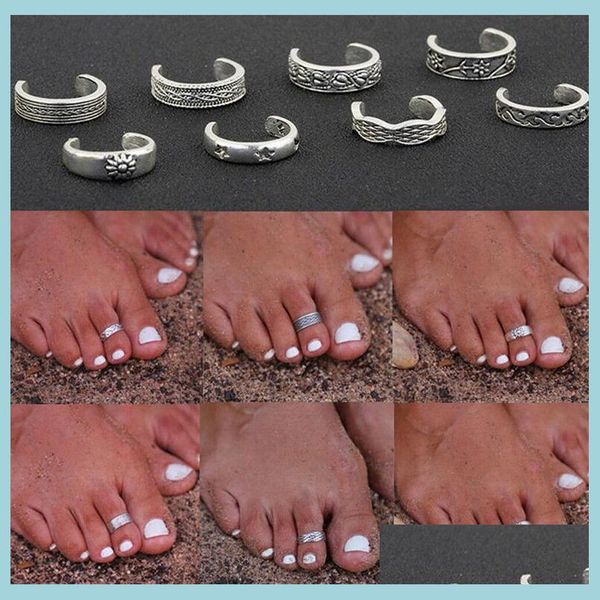 toe rings 8pcs elegant women 925 sterling sier toe ring foot adjustable beach jewelry fashion show retro style body jewellry drop del dhvoi, Silver
toe rings 8pcs elegant women 925 sterling sier toe ring foot adjustable beach jewelry fashion show retro style body jewellry drop del dhvoi, Silver