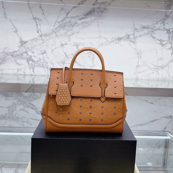 women handbag lady shoulder bag flap tote bags fashion embroidered wide shoulder strap black head genuine leather gold silver nail
women handbag lady shoulder bag flap tote bags fashion embroidered wide shoulder strap black head genuine leather gold silver nail