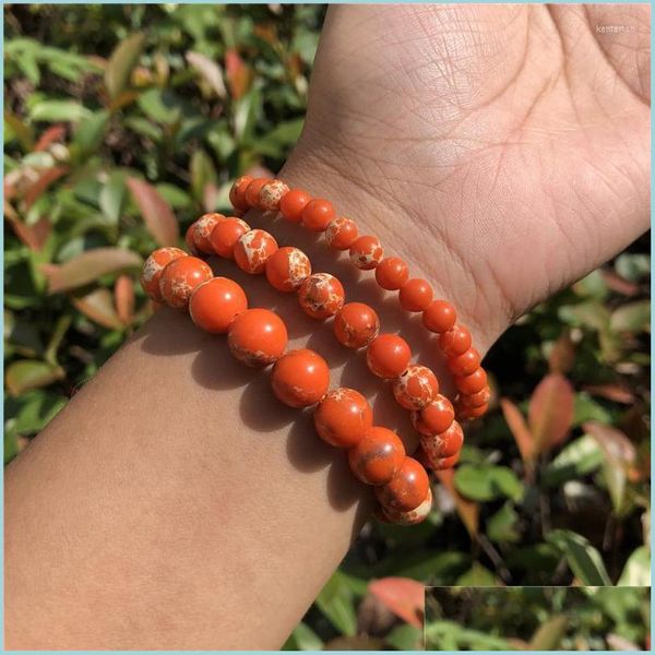 beaded beaded strands orange emperor jasper turquoise bracelet round bead jewelry gift for women and men kent22 drop delivery bracele dh57z, Black
beaded beaded strands orange emperor jasper turquoise bracelet round bead jewelry gift for women and men kent22 drop delivery bracele dh57z, Black