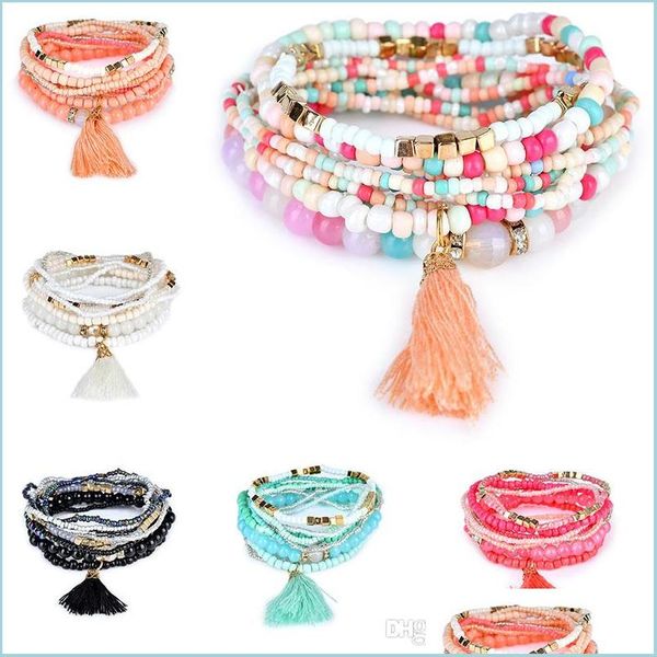 beaded bohemian beach mtilayer crystal beads tassel charm strands bracelets bangles for women gift wrist bracelet will and sandy dro dhyo1, Black
beaded bohemian beach mtilayer crystal beads tassel charm strands bracelets bangles for women gift wrist bracelet will and sandy dro dhyo1, Black