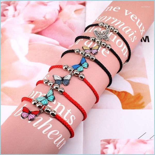 charm bracelets charm bracelets cute korean butterfly bracelet for women black red rope bangle luxury jewelry gift m12 kent22 drop de dh7lu, Golden;silver
charm bracelets charm bracelets cute korean butterfly bracelet for women black red rope bangle luxury jewelry gift m12 kent22 drop de dh7lu, Golden;silver