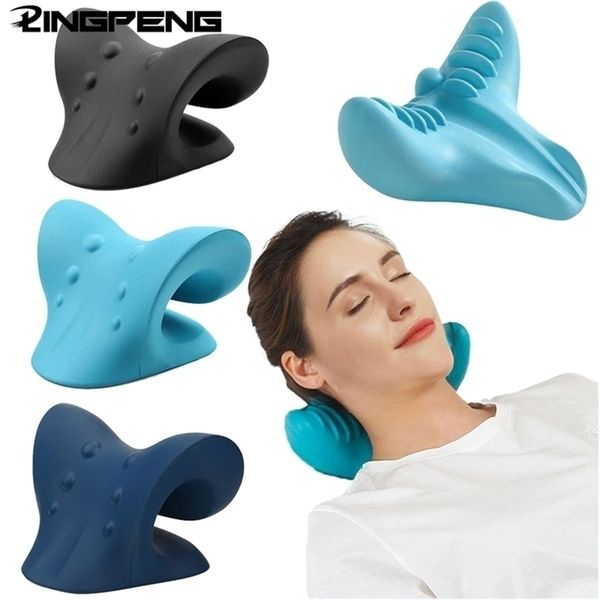 back massager neck shoulder stretcher relaxer cervical chiropractic traction device massage pillow for pain relief spine alignment 221109
back massager neck shoulder stretcher relaxer cervical chiropractic traction device massage pillow for pain relief spine alignment 221109