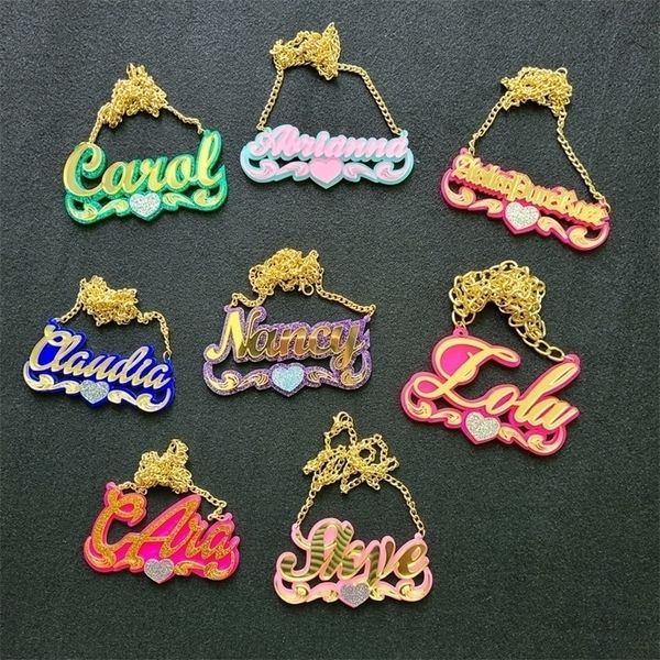 pendant necklaces acrylic made little kids personalized nameplates necklace 221109, Silver
pendant necklaces acrylic made little kids personalized nameplates necklace 221109, Silver