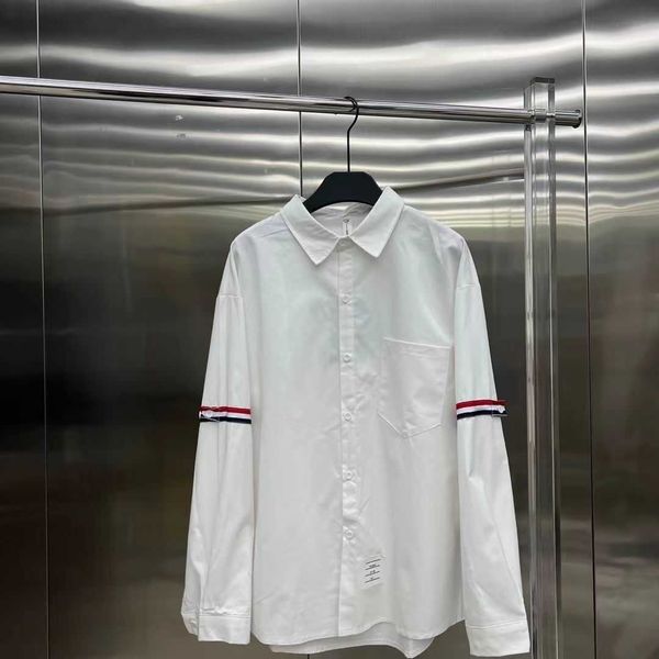 luxury shirt designer thoms brownns blouse tb cotton stripe long sleeved white shirt men's spring and autumn youth fashion brand trend, White;black
luxury shirt designer thoms brownns blouse tb cotton stripe long sleeved white shirt men's spring and autumn youth fashion brand trend, White;black