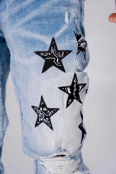 designer jeans amira fashion high street brand wash water blue cashew nut flower five pointed star embroidery patch cloth hole slim fit men
designer jeans amira fashion high street brand wash water blue cashew nut flower five pointed star embroidery patch cloth hole slim fit men