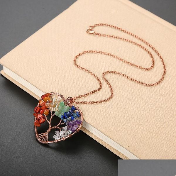 pendant necklaces handwork chakra heart pendant necklace wire natural stone beads tree of life necklaces for women children fashion dhm7m, Silver
pendant necklaces handwork chakra heart pendant necklace wire natural stone beads tree of life necklaces for women children fashion dhm7m, Silver