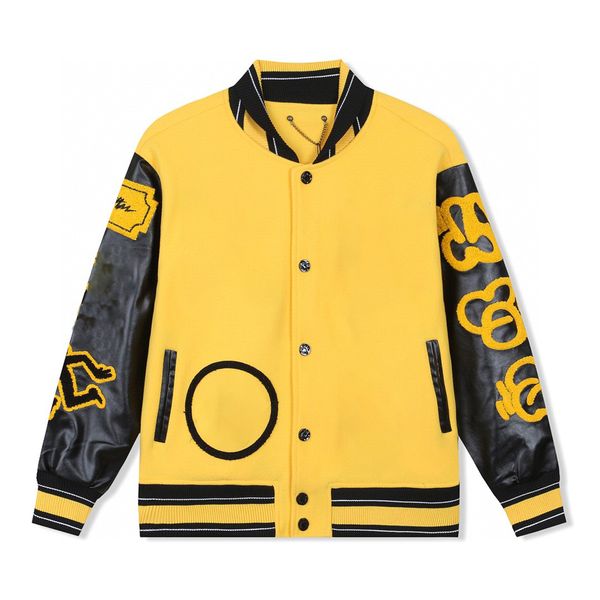 2023 fashion baseball coat uniform designer jacket superior quality single breasted warm jackets couples women men varsity coats583, Black
2023 fashion baseball coat uniform designer jacket superior quality single breasted warm jackets couples women men varsity coats583, Black