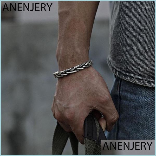 chain link chain anenjery 925 sterling sier woven twist texture bangles for women men vintage thai korean bracelet jewelry kent22 dr dh3r1, Black
chain link chain anenjery 925 sterling sier woven twist texture bangles for women men vintage thai korean bracelet jewelry kent22 dr dh3r1, Black