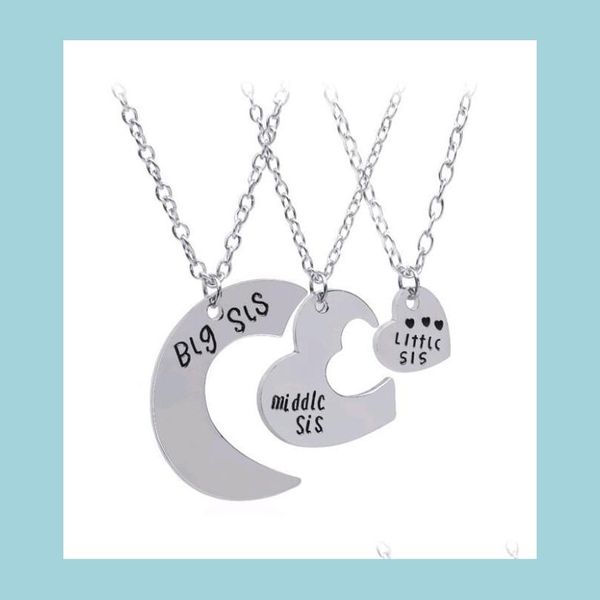 pendant necklaces 3pcs petal splicing heart shaped pendant necklace little middle big sister combination jewelry for girls friend dr dhmdw, Silver
pendant necklaces 3pcs petal splicing heart shaped pendant necklace little middle big sister combination jewelry for girls friend dr dhmdw, Silver