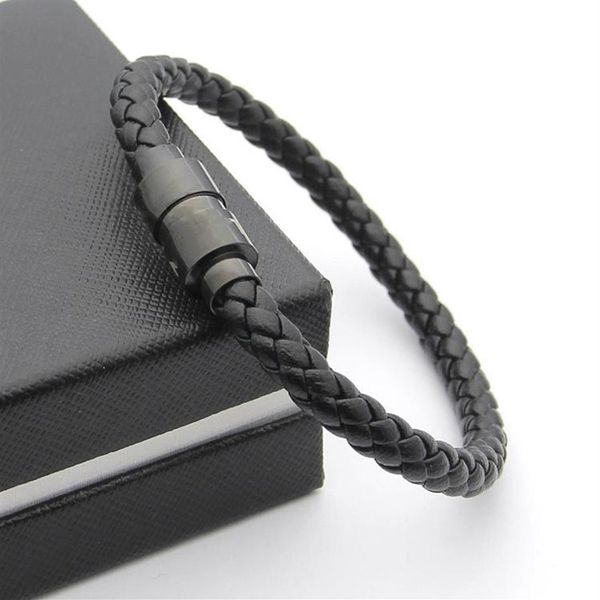 luxury black woven leather bracelets magnetic shut design with six star branding french man jewelry charm bracelet as christmas gi258n, Golden;silver
luxury black woven leather bracelets magnetic shut design with six star branding french man jewelry charm bracelet as christmas gi258n, Golden;silver