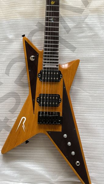 lvyelectric guitar ash wood body rosewood pickguard r logo inlaied on body yellowish leaf inlay satin finished
lvyelectric guitar ash wood body rosewood pickguard r logo inlaied on body yellowish leaf inlay satin finished