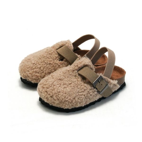 slippers child baby boys girls warm fuzzy plush sandals cork faux fur flats toddler prewalker elastic back strap 221110, Black
slippers child baby boys girls warm fuzzy plush sandals cork faux fur flats toddler prewalker elastic back strap 221110, Black