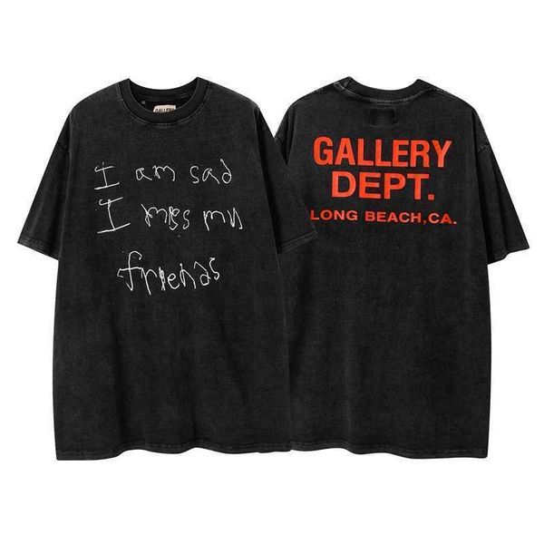 designer gallerydept mens t-shirts american street short sleeve letter printed tshirt for men and women, White;black
designer gallerydept mens t-shirts american street short sleeve letter printed tshirt for men and women, White;black