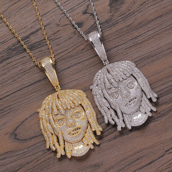 hip hop rap large pendant necklace full bling 5a zircon 18k real gold plated jewelry, Silver
hip hop rap large pendant necklace full bling 5a zircon 18k real gold plated jewelry, Silver
