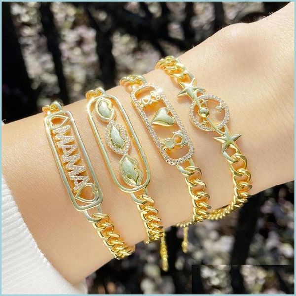 charm bracelets charm bracelets fashion gold mama bracelet for women copper cz love heart lips link chain jewelry mom gifts brte57 k dhylo, Golden;silver
charm bracelets charm bracelets fashion gold mama bracelet for women copper cz love heart lips link chain jewelry mom gifts brte57 k dhylo, Golden;silver