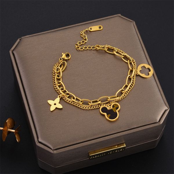four leaf clover bracelets designer jewelry set charm bracelet gold silver mother of pearl green flower chains link chain womens, Golden;silver
four leaf clover bracelets designer jewelry set charm bracelet gold silver mother of pearl green flower chains link chain womens, Golden;silver
