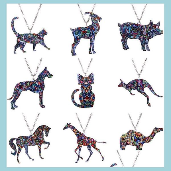 pendant necklaces acrylic animal necklace vintage retro lovely kitty giraffes 10 animals heat transfer printing pendant jewelry for dh1wd, Silver
pendant necklaces acrylic animal necklace vintage retro lovely kitty giraffes 10 animals heat transfer printing pendant jewelry for dh1wd, Silver