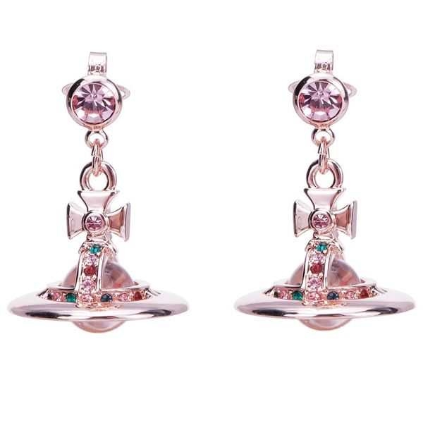 new vivian diamond stud earrings saturn ufo transparent beads vivienne women personality designer jewelry with box, Golden;silver
new vivian diamond stud earrings saturn ufo transparent beads vivienne women personality designer jewelry with box, Golden;silver