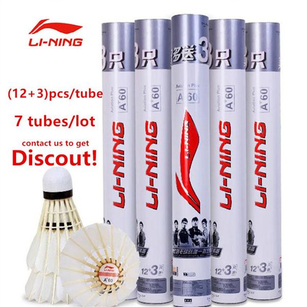 105pcs7tubes li-ning brand a 60 badminton shuttlecock goose feather birdies flying stably durable li ning battledore l658-7k03 2010282537
105pcs7tubes li-ning brand a 60 badminton shuttlecock goose feather birdies flying stably durable li ning battledore l658-7k03 2010282537