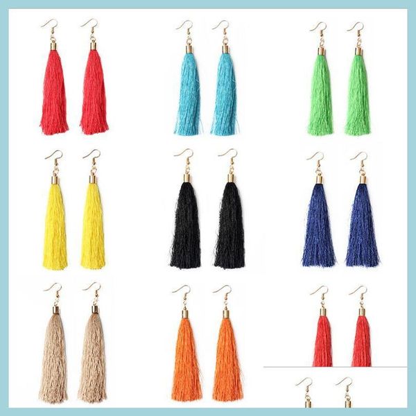 dangle chandelier long tassel fringed dangle earrings for pierced ear women bohemian style polupar jewelry mixed colors wholesale dh0m4, Silver
dangle chandelier long tassel fringed dangle earrings for pierced ear women bohemian style polupar jewelry mixed colors wholesale dh0m4, Silver