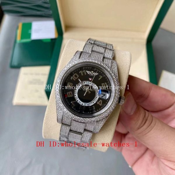 5 star super 17 style full diamond watch sky-dweller stainless steel 18k white gold 42mm black dail watch 326939 automatic sapphire watches, Slivery;brown
5 star super 17 style full diamond watch sky-dweller stainless steel 18k white gold 42mm black dail watch 326939 automatic sapphire watches, Slivery;brown
