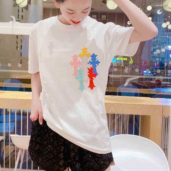 2022ss summer fashion brand new half sleeve t-shirt ch printed short, White;black
2022ss summer fashion brand new half sleeve t-shirt ch printed short, White;black