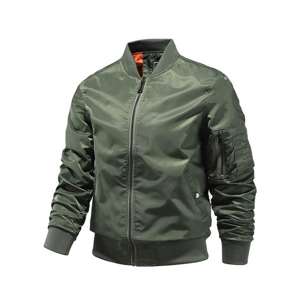 autumn&spring 2021 new men's jackets solid color pilot jacket for man windproof men polyester bomber o-neck brand male clothi276z, Black;brown
autumn&spring 2021 new men's jackets solid color pilot jacket for man windproof men polyester bomber o-neck brand male clothi276z, Black;brown